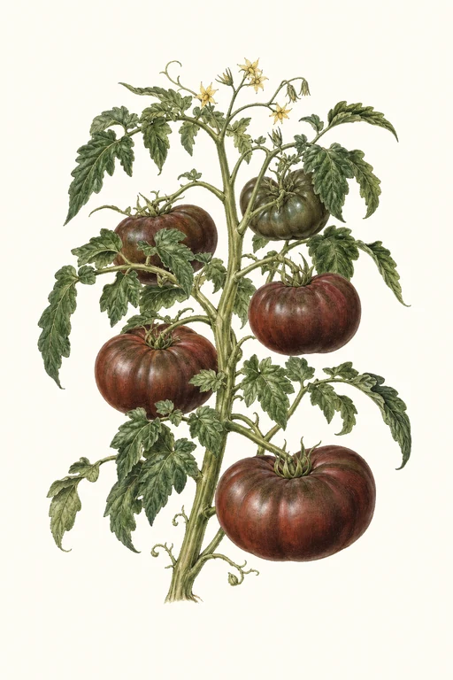Botanical illustration of Black Krim
