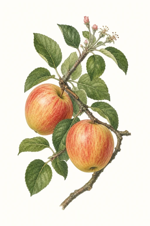 Botanical illustration of Mondial Gala