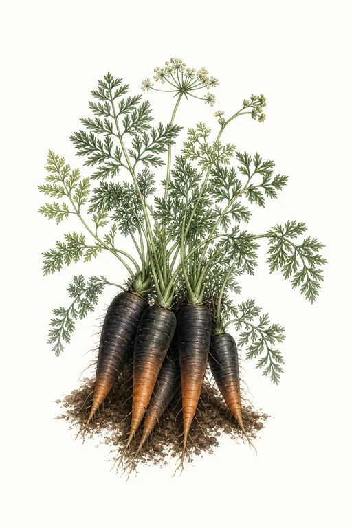 Botanical illustration of Black Nebula