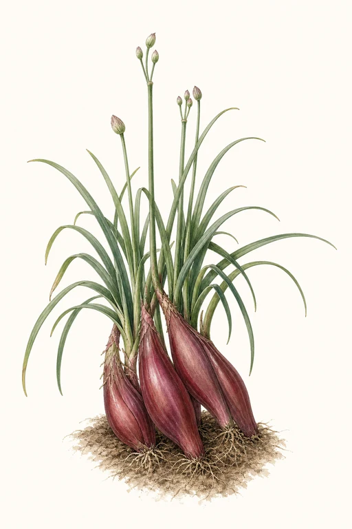 Botanical illustration of Tropeana Lunga
