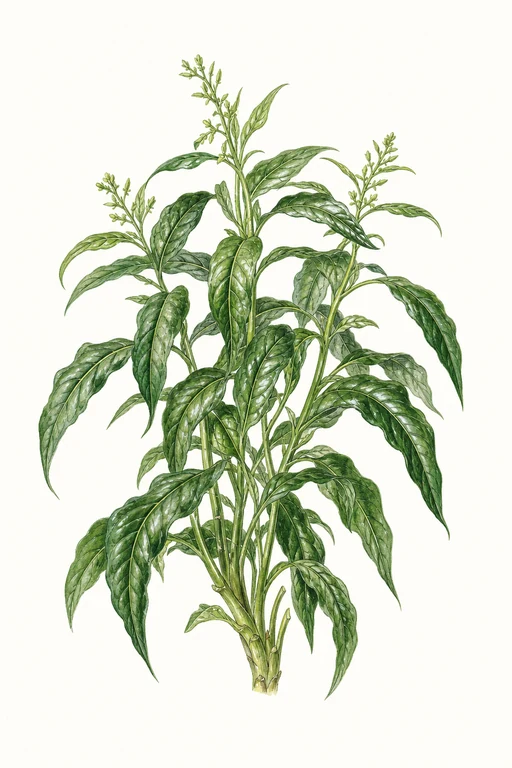 Botanical illustration of Chinese Spinach