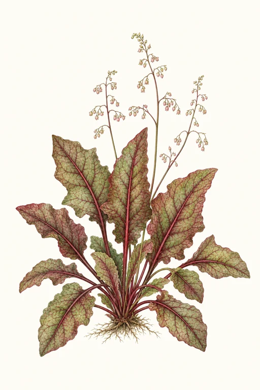 Botanical illustration of Red Sorrel