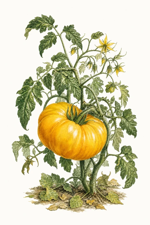 Botanical illustration of Goliath Goldrush