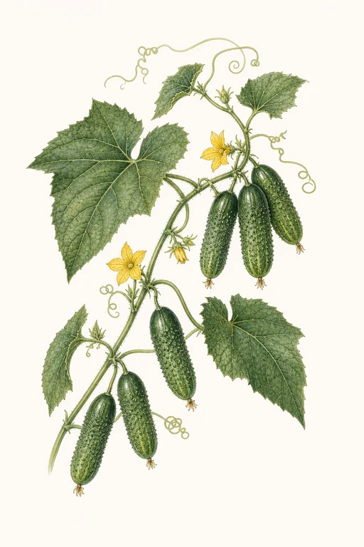 Botanical illustration of Vert Petit De Paris
