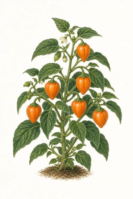 Botanical illustration of Turbo Pube Orange