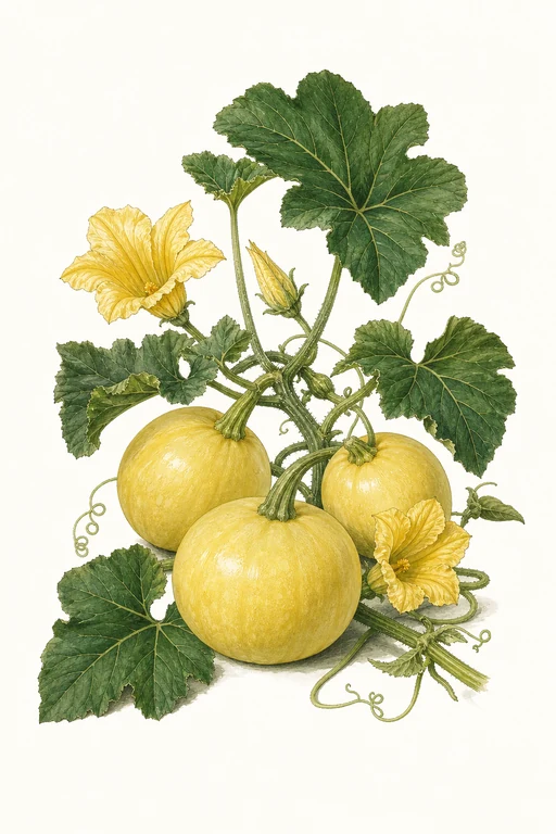 Botanical illustration of Tondo di Nizza