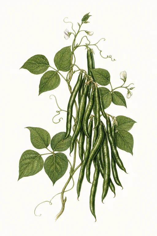 Botanical illustration of North Carolina Long Greasy Cutshort