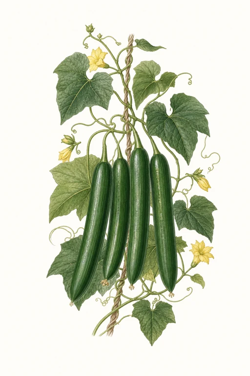 Botanical illustration of Japanese Climbing