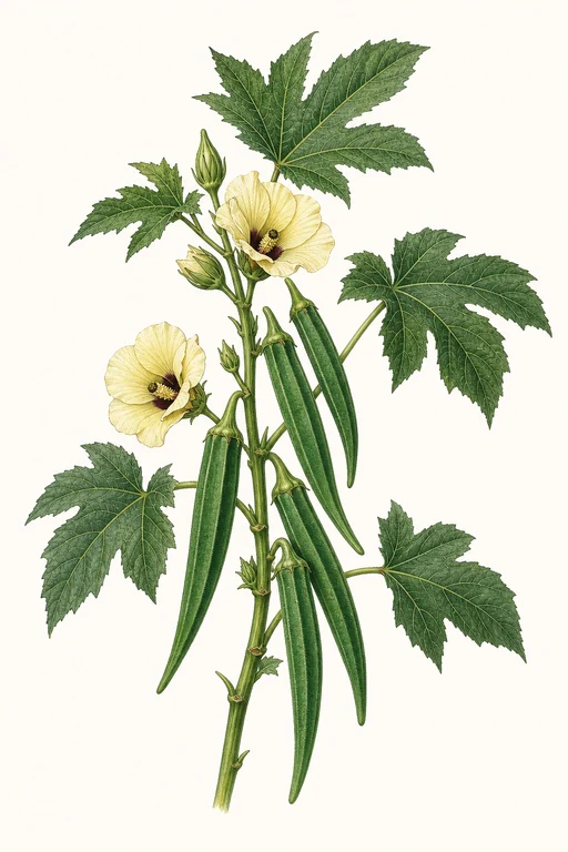 Botanical illustration of Emerald Velvet