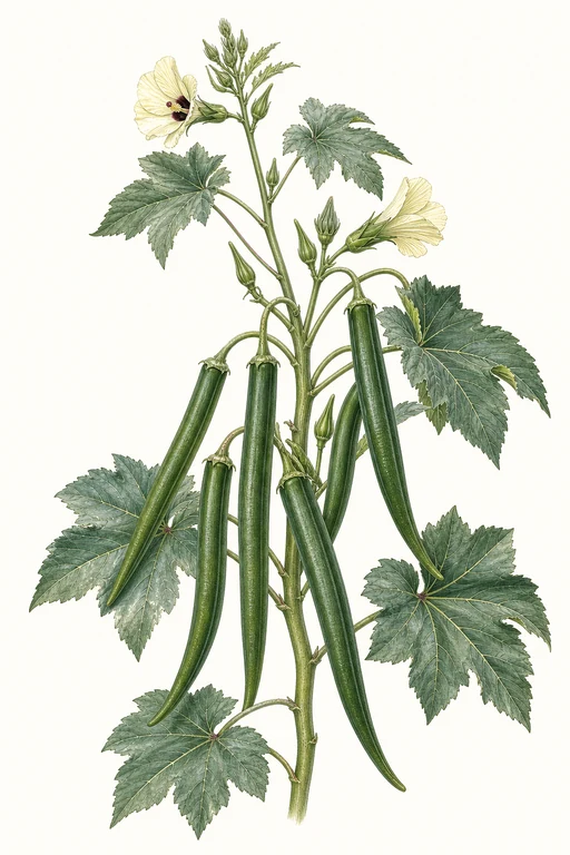 Botanical illustration of Long Green