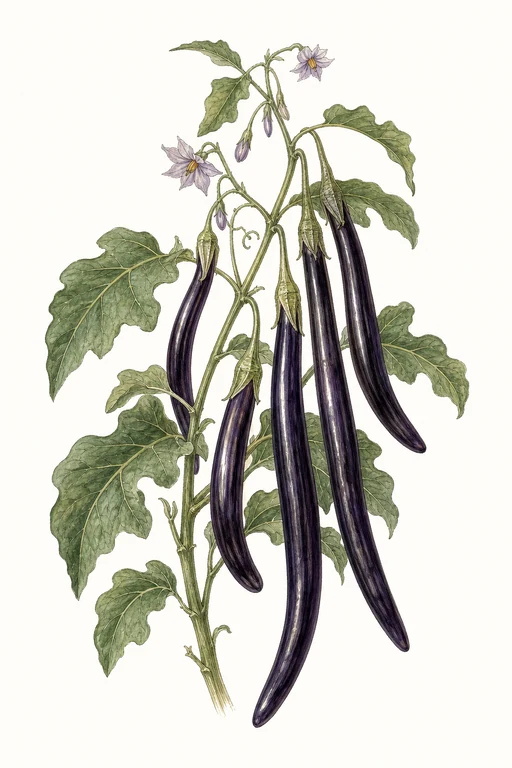 Botanical illustration of Chinese String