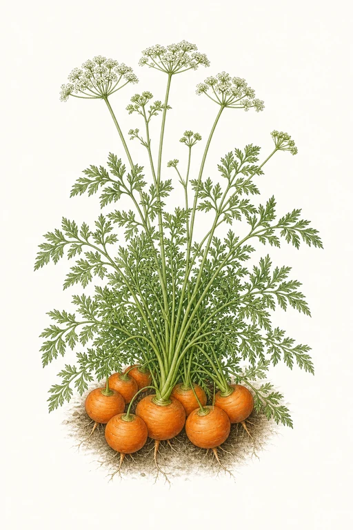 Botanical illustration of Tonda di Parigi