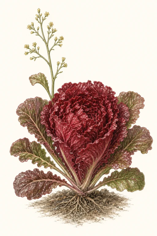 Botanical illustration of Crispino Red