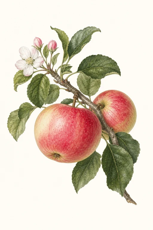 Botanical illustration of Rosalee