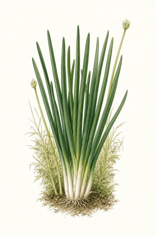 Botanical illustration of Heshiko Evergreen