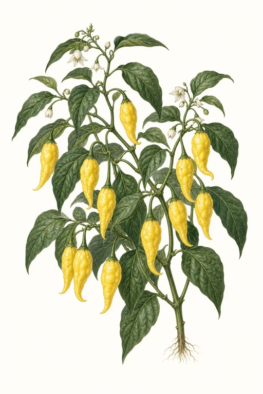 Botanical illustration of Lemon Drop
