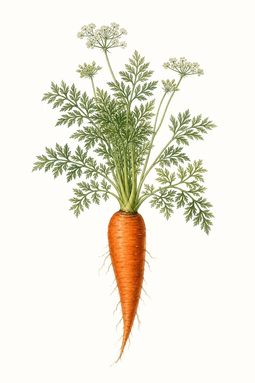 Botanical illustration of Danvers Half Long