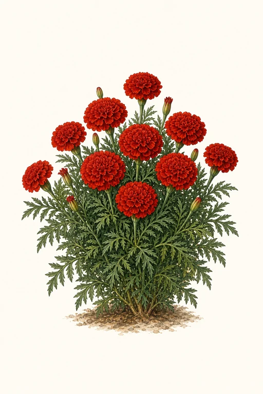 Botanical illustration of Safari Red