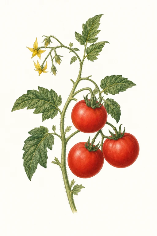 Botanical illustration of Red Burgundy