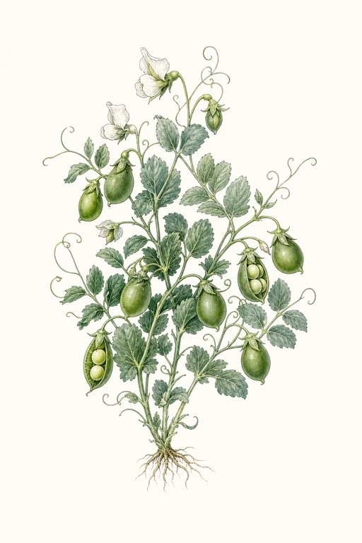 Botanical illustration of Tom Thumb