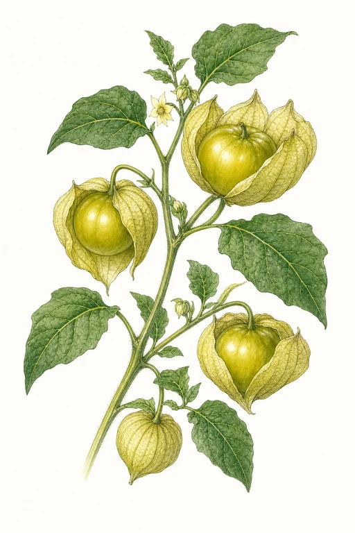 Botanical illustration of Amarylla