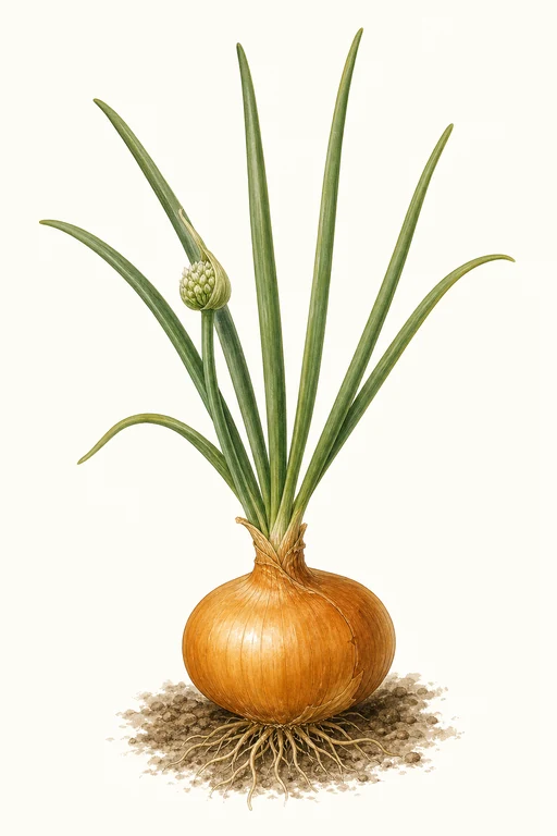 Botanical illustration of Calypso Onion