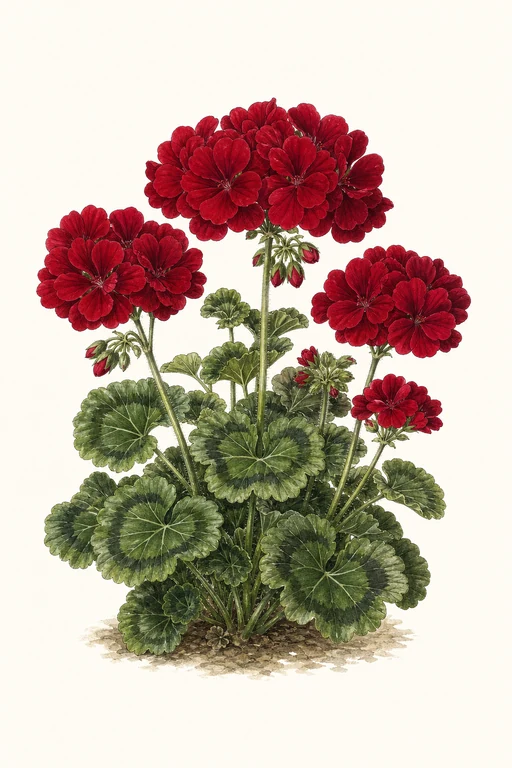 Botanical illustration of Maverick Red