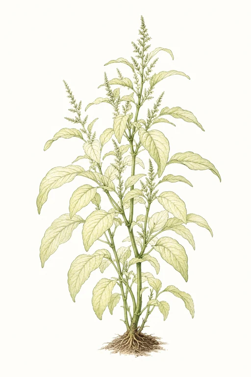 Botanical illustration of Thai White