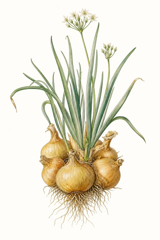 Botanical illustration of Yellow Sweet Spanish