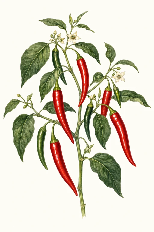 Botanical illustration of Lipstick
