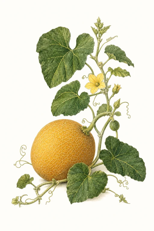 Botanical illustration of Honey Orange