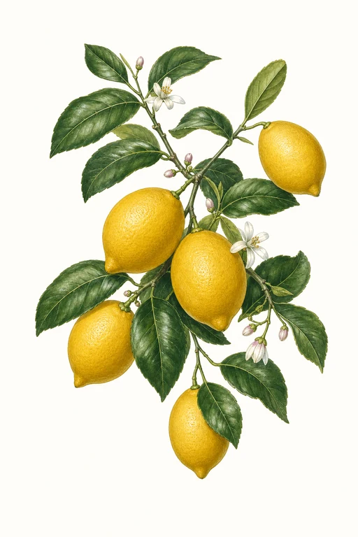 Botanical illustration of Verna Lemon