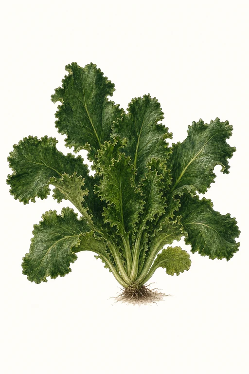 Botanical illustration of Waldmann's Dark Green