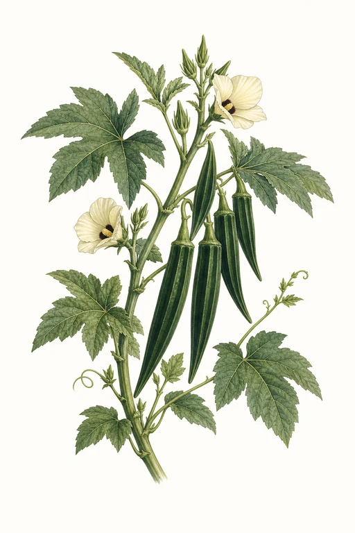 Botanical illustration of Pentagreen
