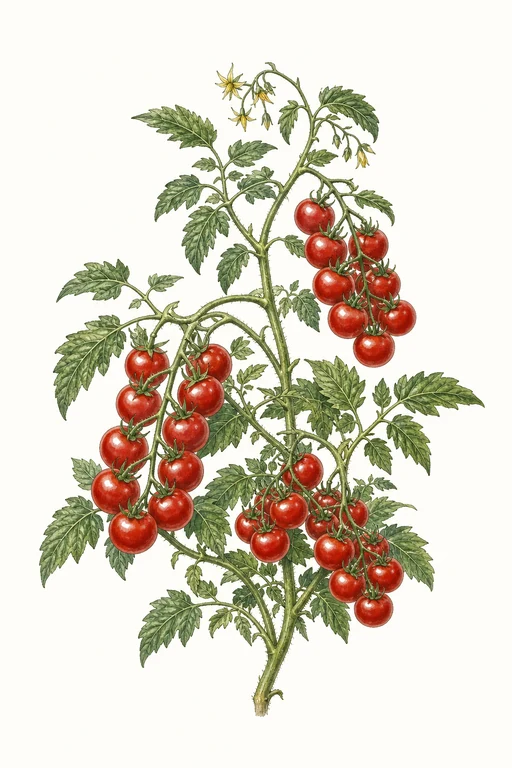 Botanical illustration of Rosella
