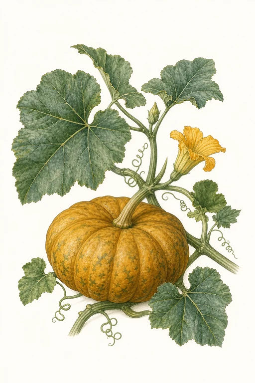 Botanical illustration of Kamo Kamo