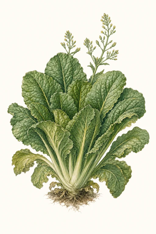 Botanical illustration of Broad Leaf Batavian