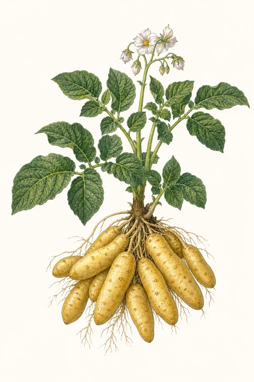 Botanical illustration of La Ratte