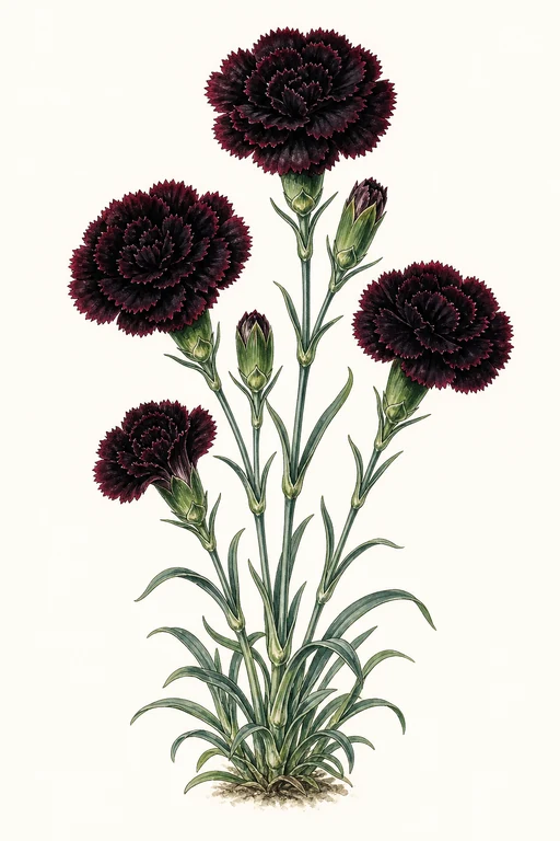 Botanical illustration of King Of The Blacks