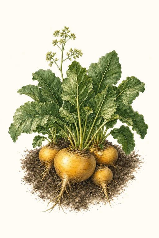 Botanical illustration of Golden Detroit