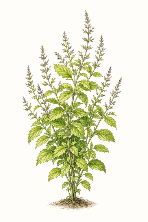 Botanical illustration of Lime Thai