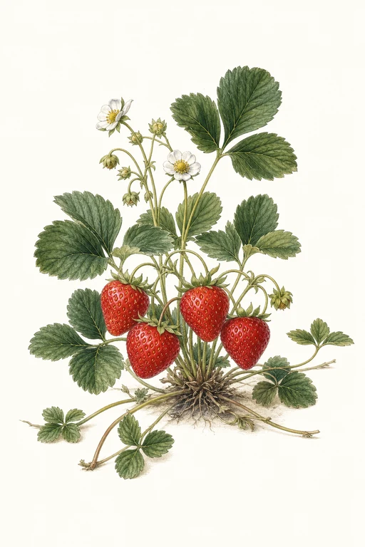 Botanical illustration of Honeoye