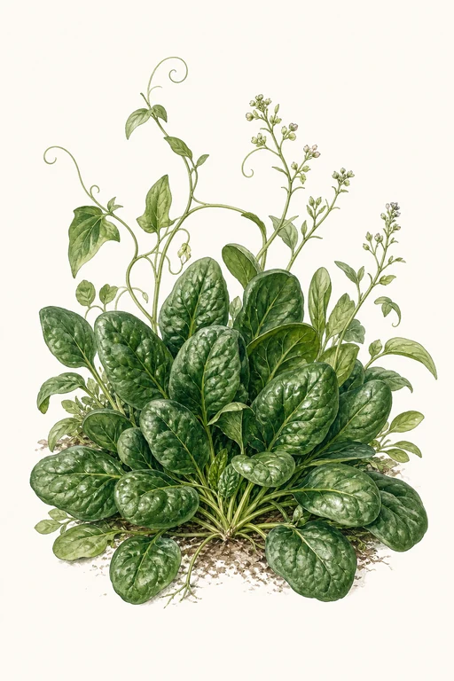 Botanical illustration of Baby Leaf Blend